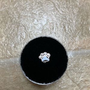 Never used origami owl paw print charm